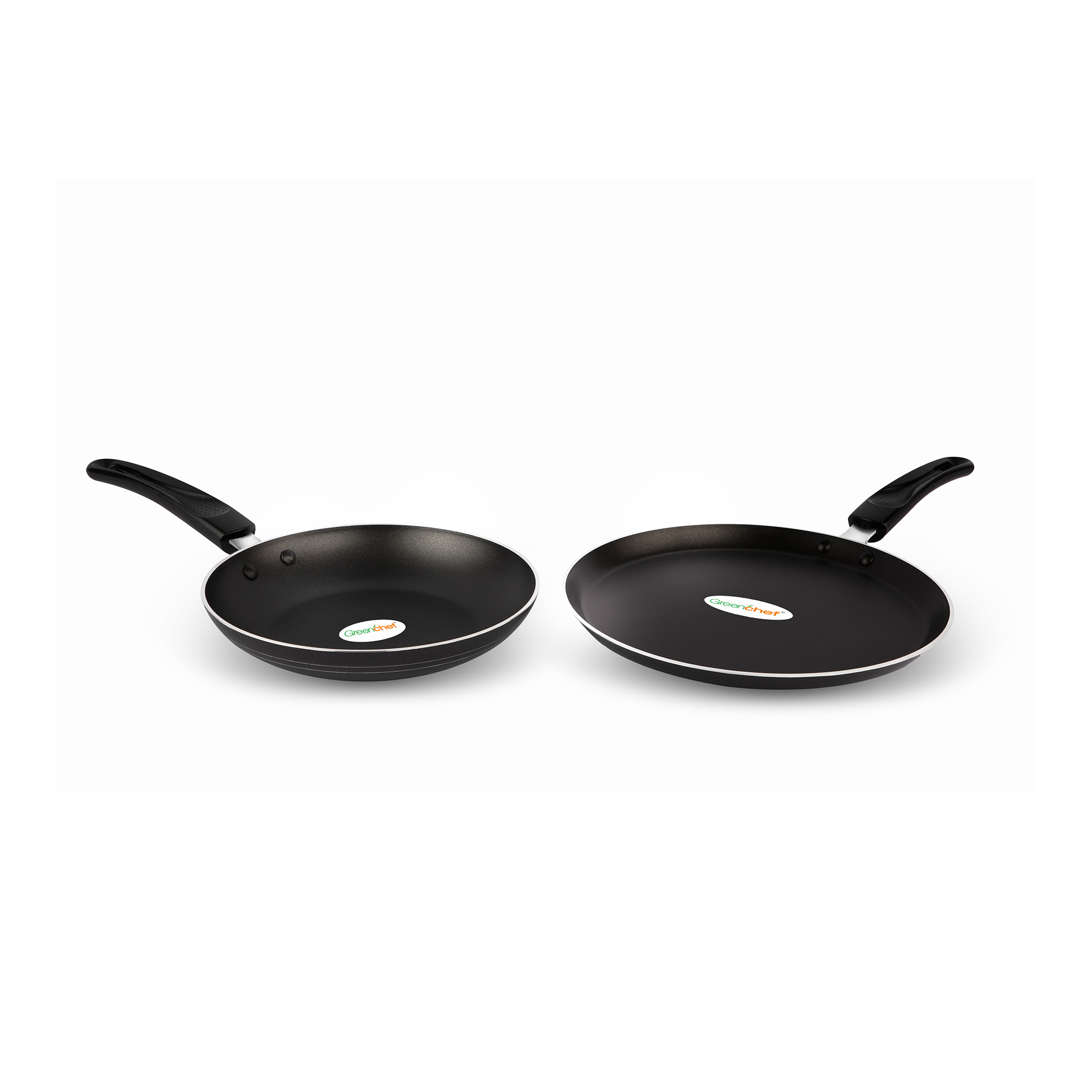 Greenchef DUO pack FRY Pan 200mm + FLAT TAWA 250mm